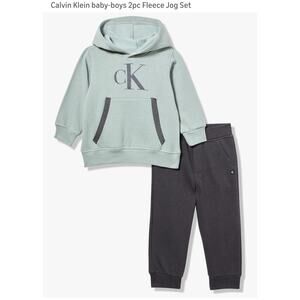 Calvin Klein Jeans Baby Boy Sweatshirt And Joggers Set, Size 24M